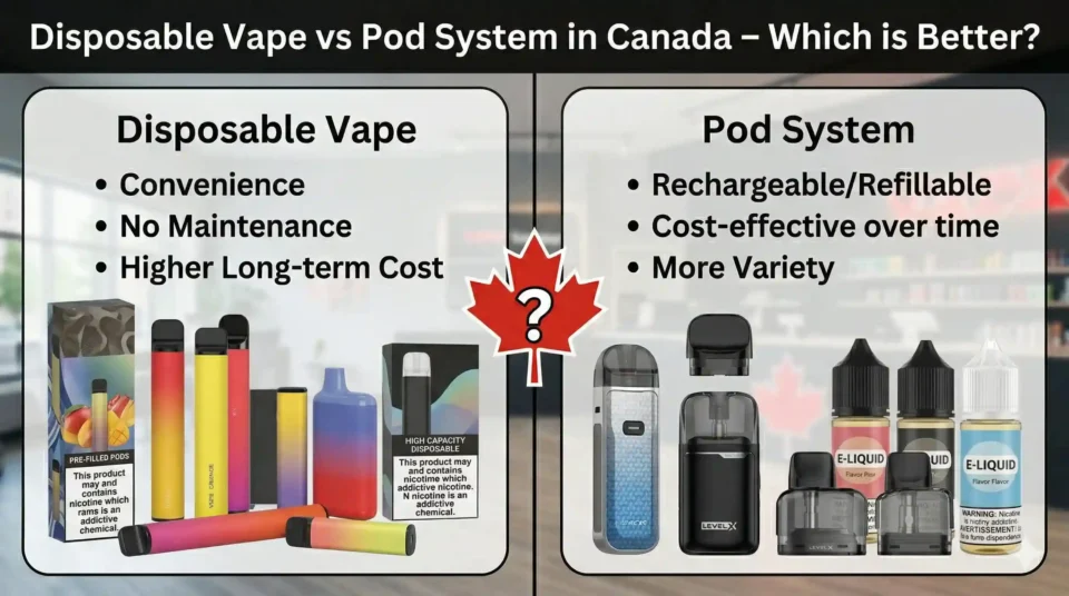 Disposable Vape vs Pod System Canada  Which Is Better?