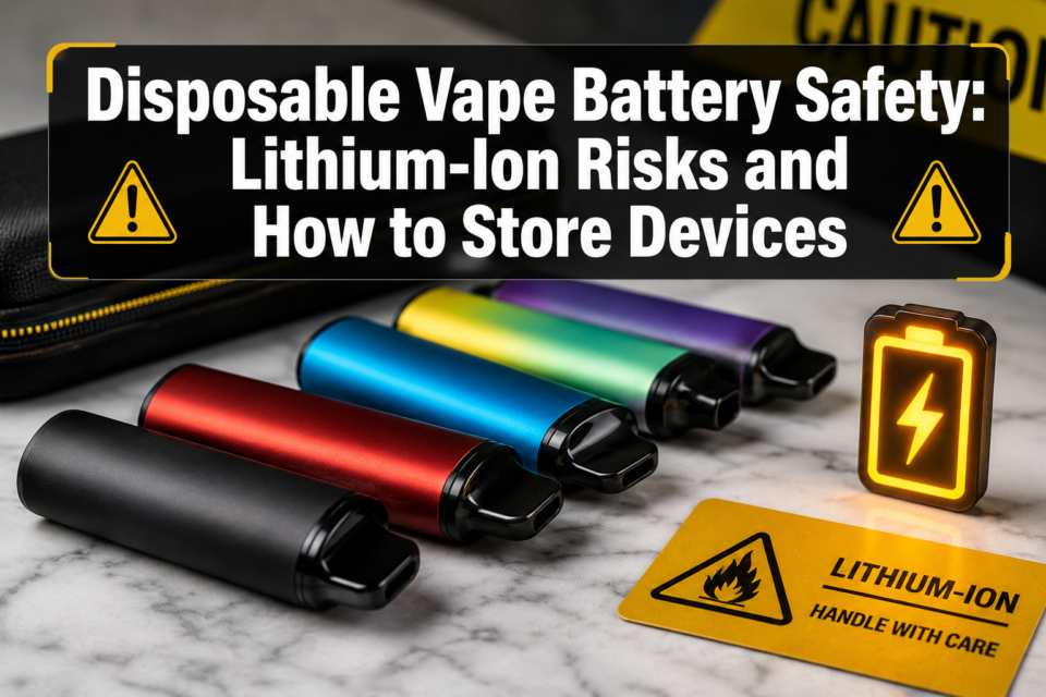 Disposable Vape Battery Safety: Lithium-Ion Risks and How to Store Devices