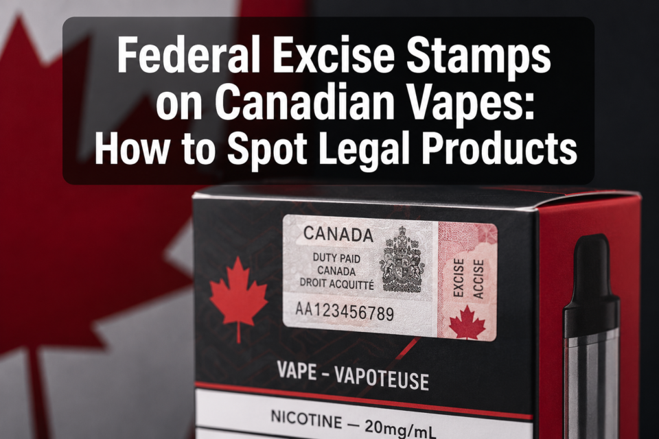 Federal Excise Stamps on Canadian Vapes: How to Spot Legal Products