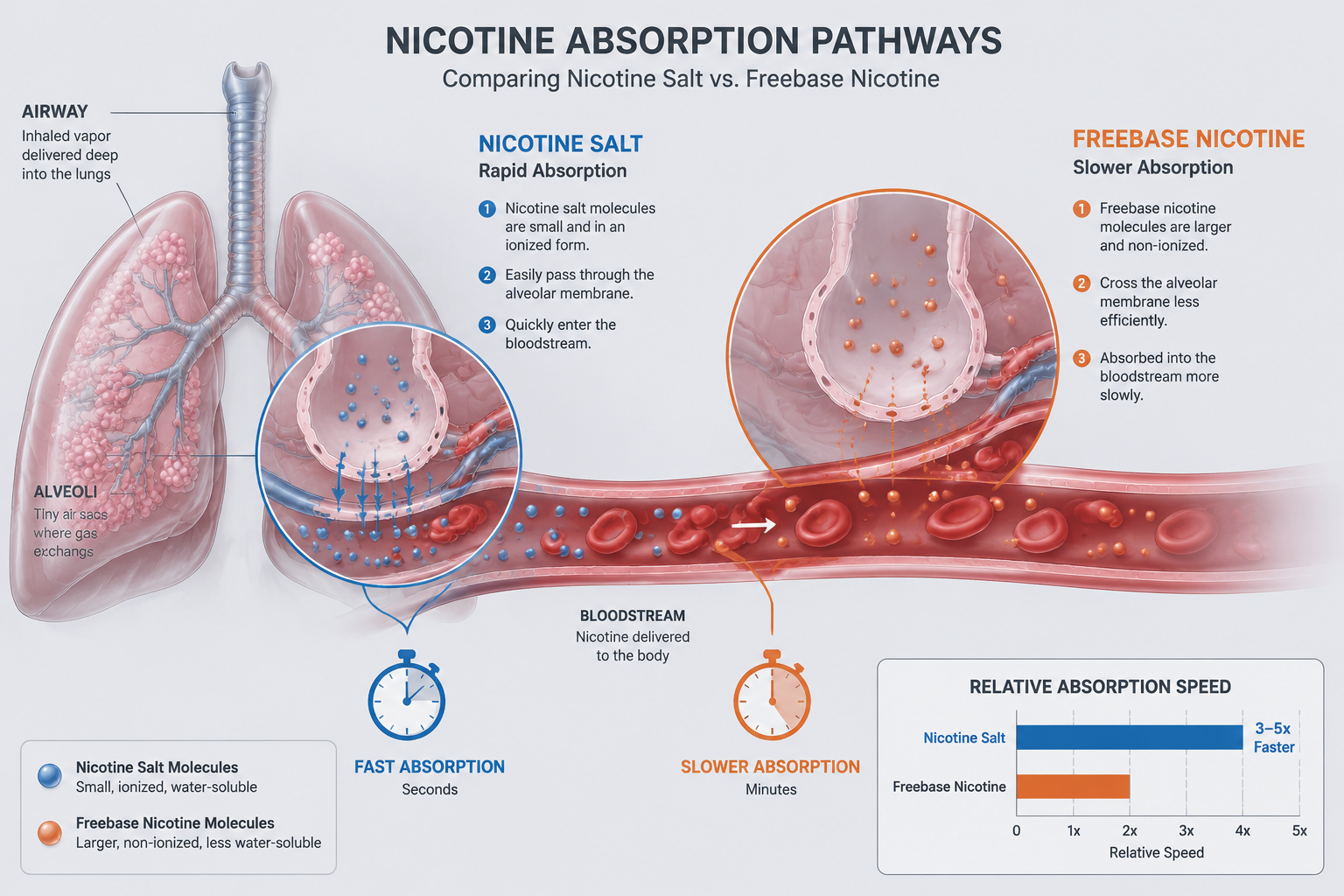 How Do Salt Nic and Freebase Affect Nicotine Absorption?