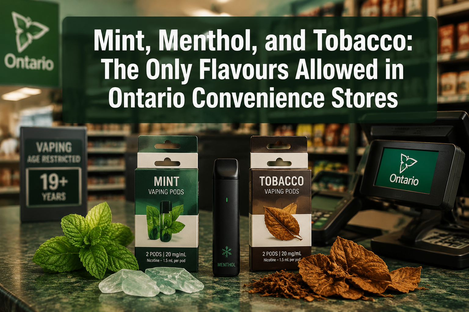 Mint, Menthol, and Tobacco: The Only Flavours Allowed in Ontario Convenience Stores