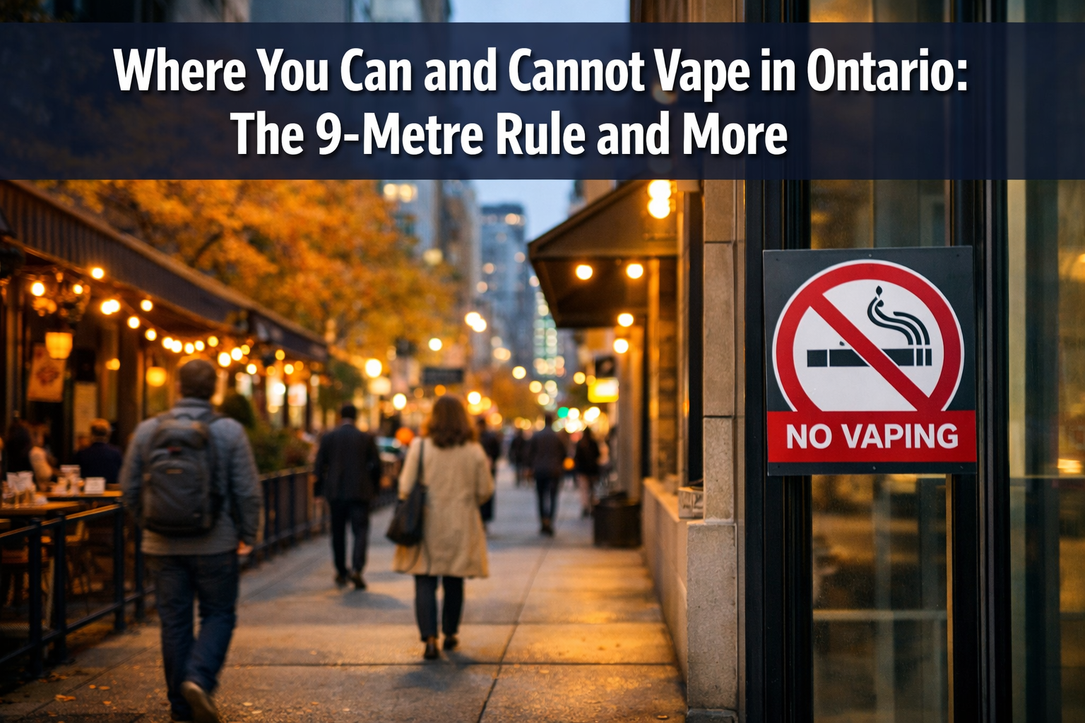 Where You Can and Cannot Vape in Ontario: The 9-Metre Rule and More