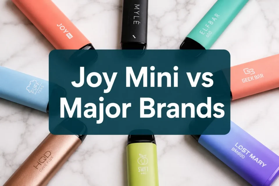 How Joy Mini's 1500-Puff Disposables Compare to Major Brands on Spec