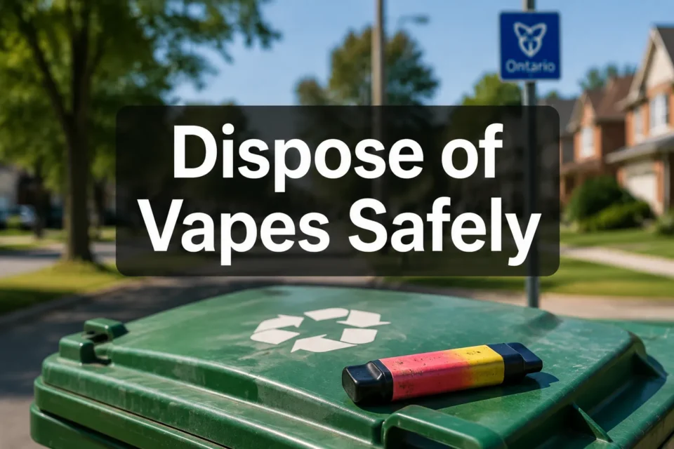 How to Properly Dispose of a Disposable Vape in Ontario
