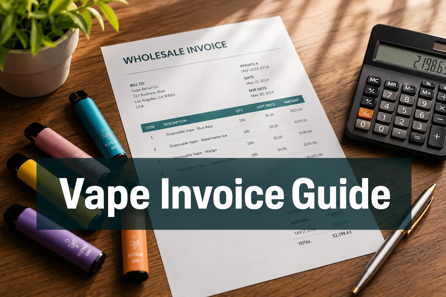 Reading a Vape Wholesale Invoice: Excise, GST/HST, and Real Margins